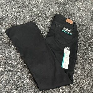 Lee Jeans Mid Rise Bootcut Black Size 14 W Long NWT
